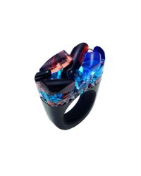 Pasionae - Blue Murano Ring - Delight - Lyst