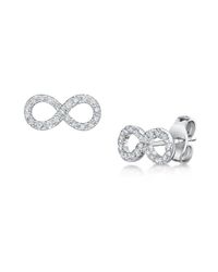 ROX - Diamonds and Thrills - Metallic Diamond Infinity Earrings - Lyst