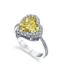 Harry Kotlar - Metallic Heart Shape Harmonie Ring - Lyst