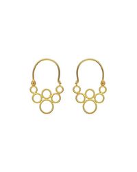 Christina Soubli - Metallic Tiny Hoop Earrings - Lyst