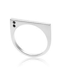 Neola - Metallic Minerva Gemstone Silver Ring - Lyst