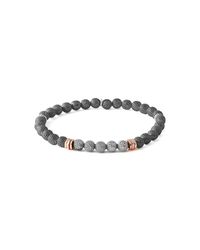 Tateossian - Multicolor Sterling Silver Black Stonehenge Metallica Bracelet | - Lyst