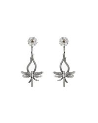 Luke Goldsmith - Metallic Silver Bohemian Smoky Quartz Dragonfly Drops - Lyst