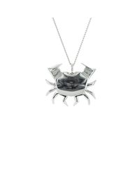 Origami Jewellery - Metallic Crab Silver Necklace - Lyst