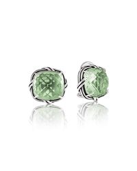 Peter Thomas Roth Fine Jewelry - Green Fantasies Prasiolite Clip Earrings Sterling Silver - Lyst