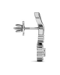 Diamoire Jewels - Metallic 18 Diamonds And Hand-carved 18kt White Gold Prong Diamond Earrings - Lyst