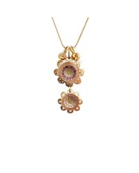 Michal Bendzel Friedman Jewelry Design - Multicolor Shitafon18kt Gold Sapphire Flower Shape Necklace - Lyst