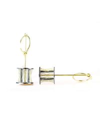 Luis Mendez Artesanos - Metallic Sterling Silver & 18kt Gold Cages Earrings - Lyst