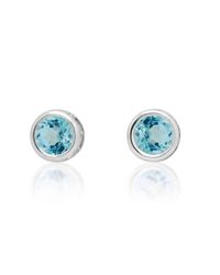 Designs by JAK - Susanne Sky Blue Topaz Stud Earrings - Lyst