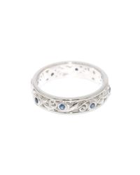 Custom Made By Irina - Multicolor Blue Sapphire Wedding Band - Lyst