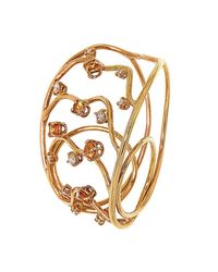 Botta Gioielli - Metallic Two Fingers Waves Ring - Lyst