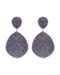 Latelita London - Multicolor Monte Carlo Earring Rose Gold Amethyst Zircon - Lyst