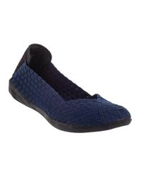 Bernie Mev - Blue Catwalk Woven Ballet Flats - Lyst