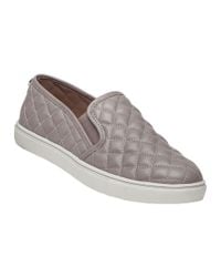 Steve Madden - Gray Ecentrcq Grey Quilted Slip-on Sneaker for Men - Lyst