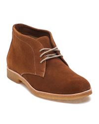 Johnston & Murphy - Brown Hayden Cognac Suede Chukka Boot - Lyst