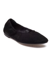 Eileen Fisher - Pond Black Suede Flat - Lyst