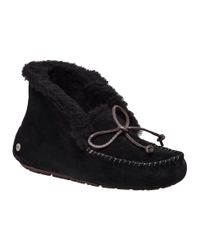 Ugg - Alena Slipper Black Suede - Lyst