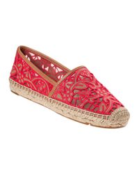 Tory Burch - Lucia Flat Espadrille Natural Leather - Lyst