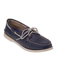 Sperry Top-Sider - Blue Authentic Original 2 Eye Navy Deerskin Leather - Lyst
