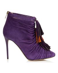 Jimmy Choo | Purple Kassidy Cutout Ankle Boots | Lyst
