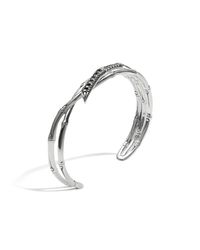John Hardy | Bamboo Cuff With Black Sapphire | Lyst