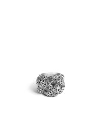 John Hardy | Metallic Braided Chain Ring | Lyst