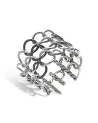 John Hardy | Classic Chain Open Link Bracelet With Black Sapphire | Lyst
