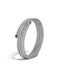 John Hardy | Classic Chain Four Coil Bracelet With Black Sapphire | Lyst
