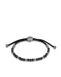 John Hardy | Black Beaded Cord Bracelet for Men | Lyst