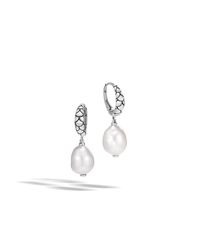 John Hardy | White Naga Drop Earring With Pearl | Lyst