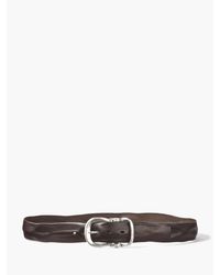 John Varvatos | Brown Guitar Hinge Leather Belt for Men | Lyst