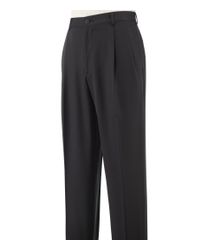 Jos. A. Bank Black Classic Collection Traditional Fit Pleated-front Pants Clearance