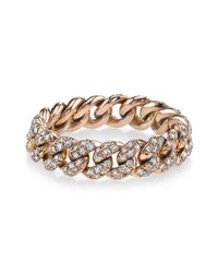SHAY - Metallic Diamond Link Ring - Lyst