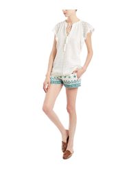 Talitha | Green Anya Nisa Embroidered Shorts | Lyst