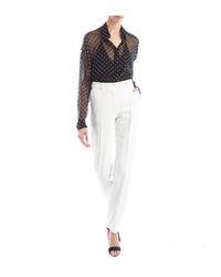 Alexandre Vauthier - Black & White Polka Dot Blouse - Lyst