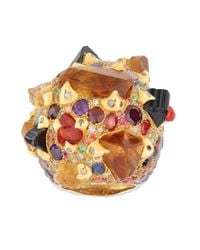 Sylvie Corbelin - Metallic Orange Multi Gemstone Ring - Lyst