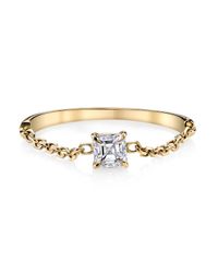 Anita Ko - Metallic Asscher Chain Diamond Ring - Lyst