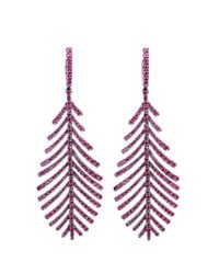 Sidney Garber - Multicolor Ruby Feathers That Move Earrings - Lyst
