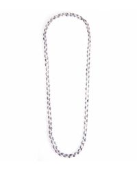 Nina Runsdorf - Metallic Grey Diamond Bead Necklace - Lyst