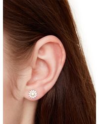 Lyst Kate Spade New York Say Yes Oopsie Daisy Ear Jacket In White Gallery