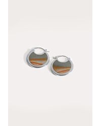 Pamela Love - Metallic Mojave Hoops Silver Jasper - Lyst