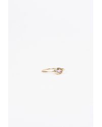 Blanca Monros Gomez - Metallic Oval Morganite Bezel Ring - Lyst
