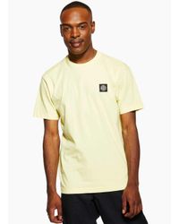 Stone Island - Yellow Tee Lemon for Men - Lyst