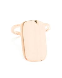 Asherali Knopfer | Pink Rose Gold Nail Ring | Lyst