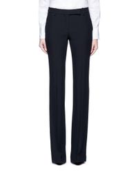 Alexander McQueen | Black Crepe Straight Leg Pants | Lyst