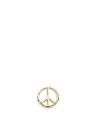 Loquet London | Metallic 14k Yellow Gold Peace Single Earring - Serenity | Lyst