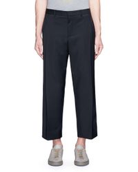 Wooyoungmi | Black Wool-mohair Hopsack Pants for Men | Lyst