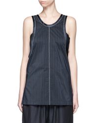 3.1 Phillip Lim | Blue Hairpinlace Cropped Top | Lyst