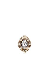 Erickson Beamon | Metallic 'swan Lake' Swarovski Crystal Cocktail Ring | Lyst