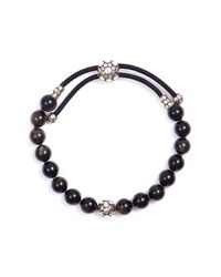 John Hardy | Black Silver Obsidian Bead Bracelet | Lyst